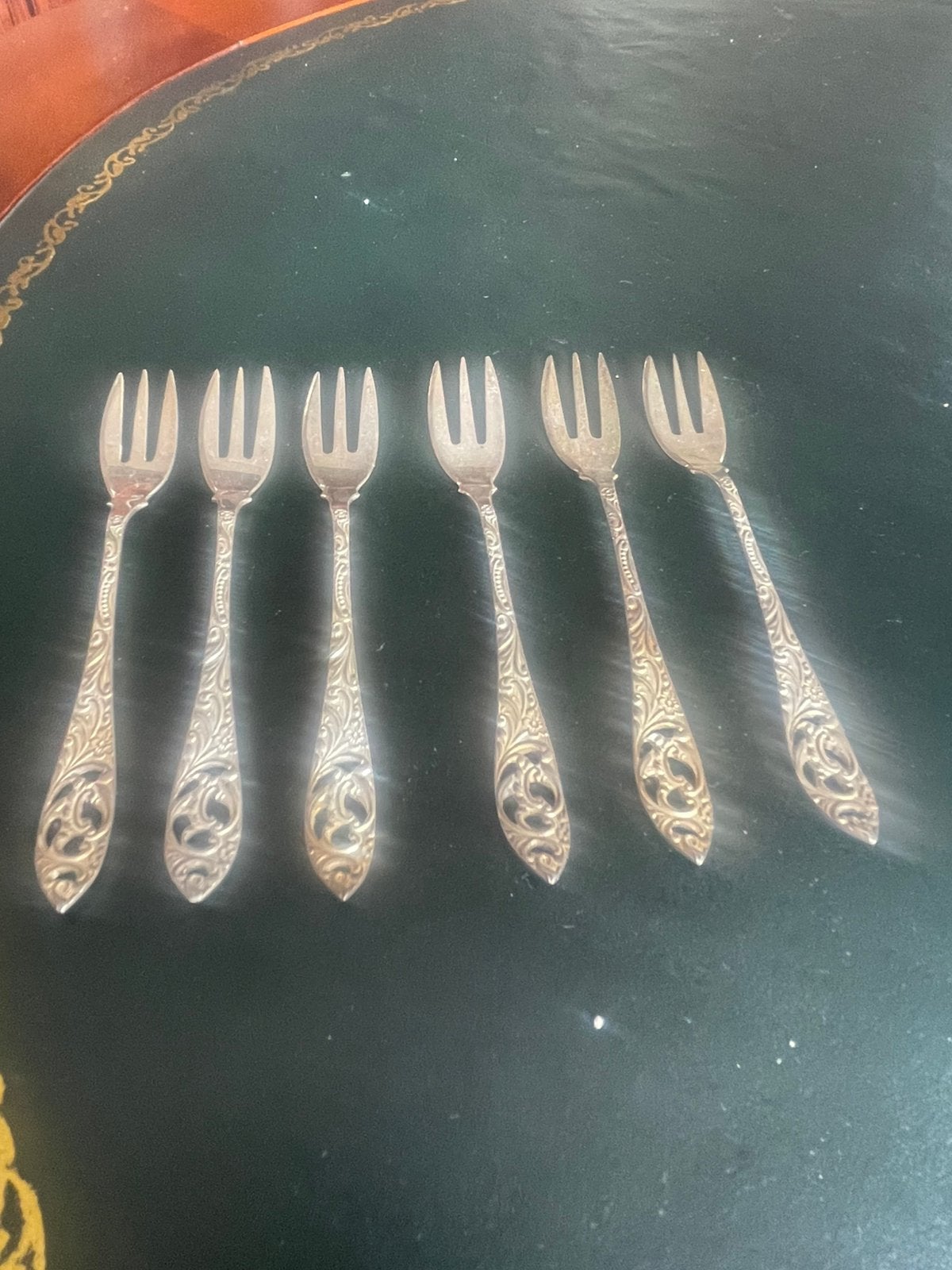 Zilveren gebaksvorkjes, Antiek en Kunst, Ophalen of Verzenden