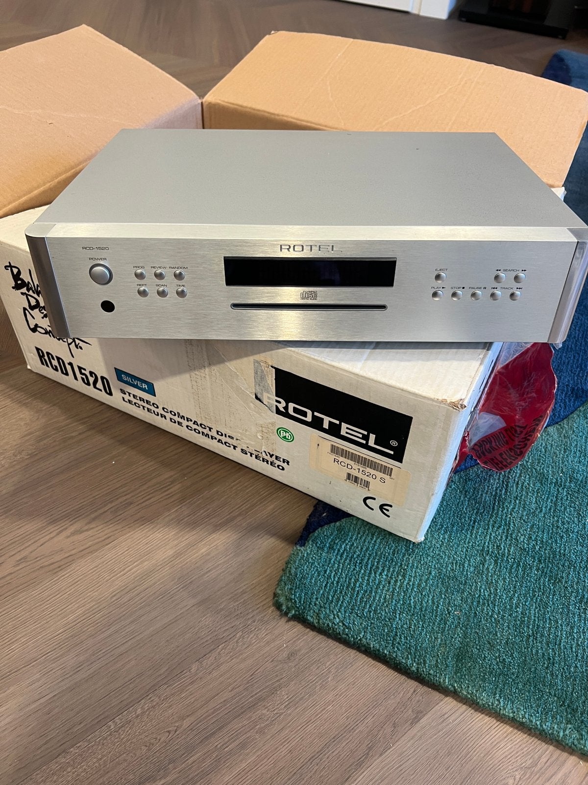 Rotel RCD 1520 silver cd speler, Ophalen, Zo goed als nieuw, Overige merken