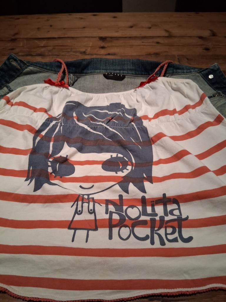 Super leuke Nolita top met Sisley spijkerjasje, Gebruikt, Meisje, Jas, Sisley