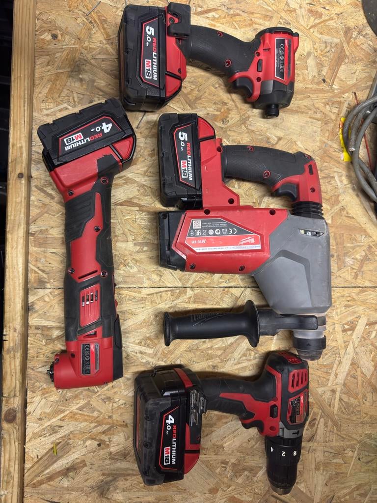 Milwaukee M18 Gereedschap Set, Ophalen, Zo goed als nieuw
