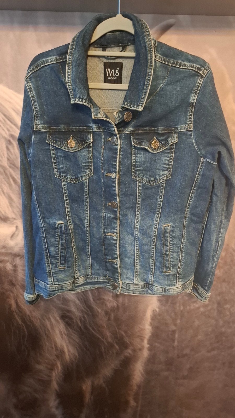 spijkerjas, Ophalen, Zo goed als nieuw, Maat 46/48 (XL) of groter, Blauw