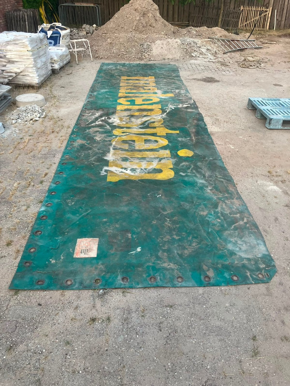 Gratis afdekzeil, Ophalen, Gebruikt, 15 m² of meer, Zeil