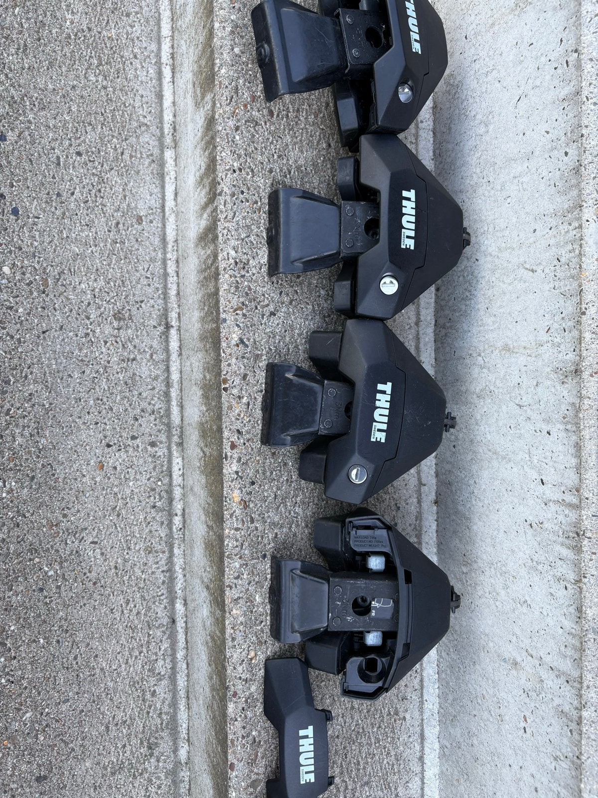 Thule EVO Clamp Voet voor Dakdragers - Makkelijke Montage, Ophalen, Gebruikt