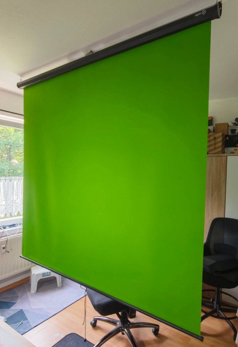 Green screen op rol, Ophalen, Zo goed als nieuw, Achtergrond
