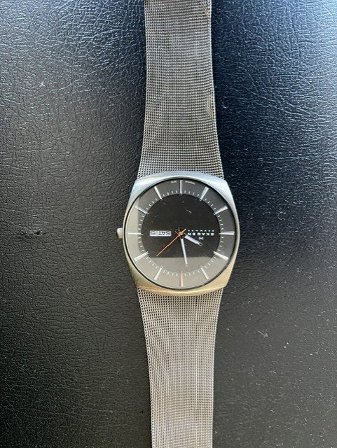 Skagen horloge heren - Denmark, Overige merken, Staal, Zakhorloge, Gebruikt