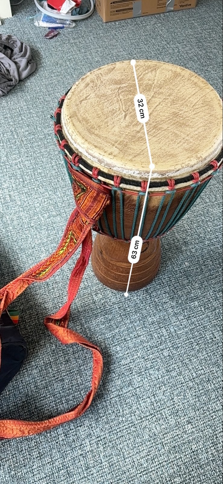 Stagg Djembe met draagtas - Zo goed als nieuw, Muziek en Instrumenten, Drumstellen en Slagwerk, Ophalen, Zo goed als nieuw, Overige merken
