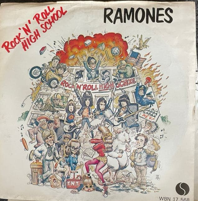 Ramones - Rock 'n' Roll High School (Single), Ophalen of Verzenden, Gebruikt