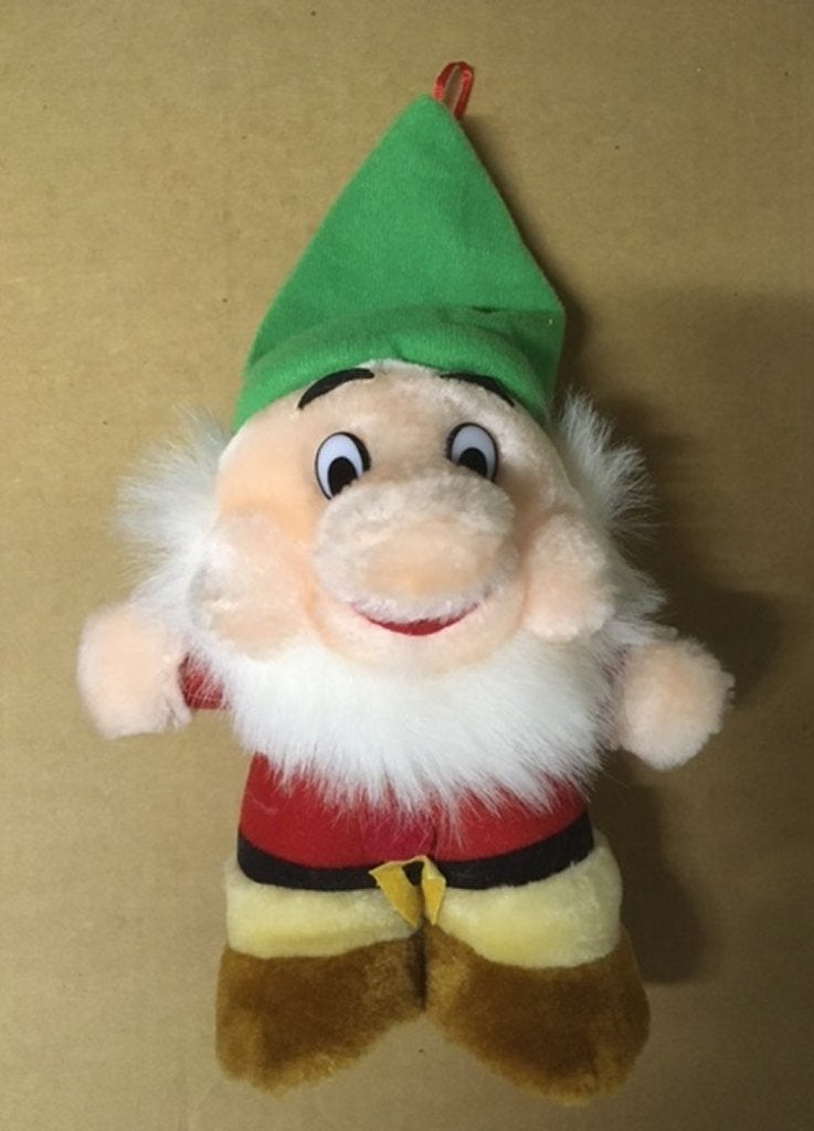 Kabouter van pluche met groene puntmuts, Kinderen en Baby's, Gebruikt, Overige merken, Disney, Overige typen