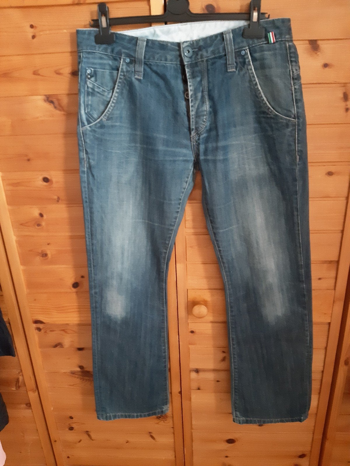 JACK & JONES SPIJKERBROEK MAAT 32/33, Ophalen of Verzenden, Zo goed als nieuw, Blauw, W32 (confectie 46) of kleiner