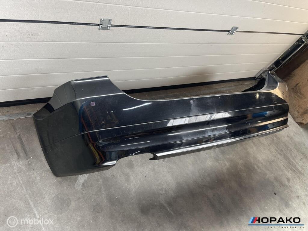 BMW E91 3 serie Achterbumper zwart 475 sapphire black, Gebruikt, Einsteinlaan 5, Rijswijk, Ophalen of Verzenden, Achter