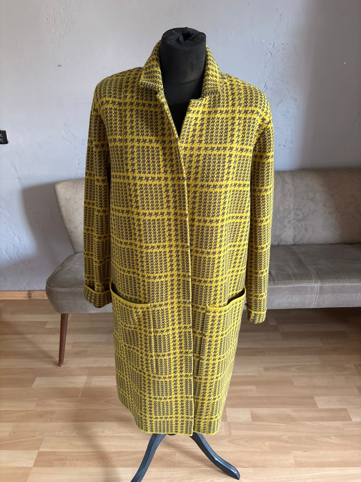 FFC super mooi 100% wollen lang vest/cardigan/jas mt M ZGAN, Kleding | Dames, Ophalen of Verzenden, Zo goed als nieuw, Maat 38/40 (M)