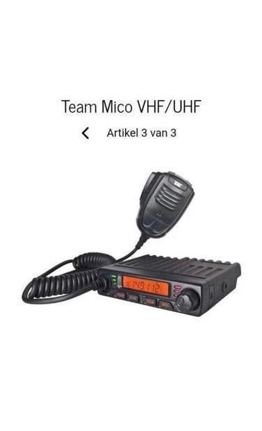 TEAM Mico VHF/UHF Mobiele Zender-Ontvanger Compact

Gebruikt, Telecommunicatie, Zenders en Ontvangers, Ophalen of Verzenden