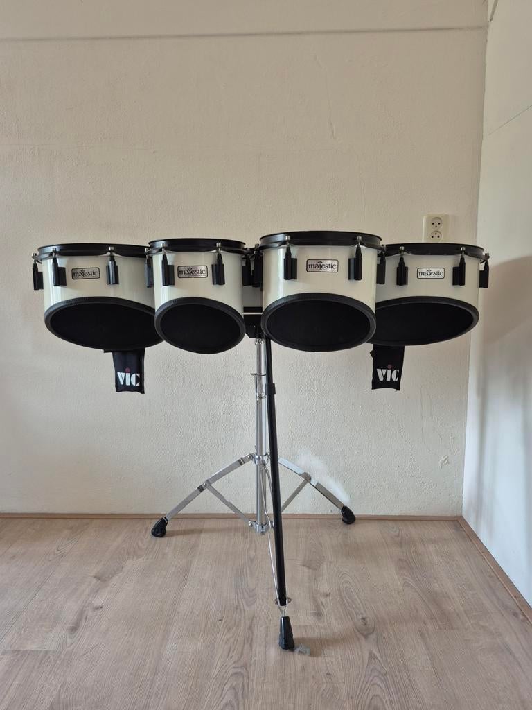 Majestic Marching Toms - Percussie Set met Statief, Muziek en Instrumenten, Ophalen, Zo goed als nieuw, Overige merken