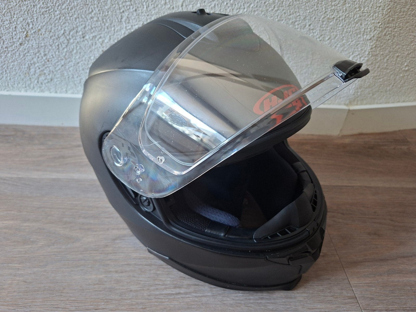 helm NIEUWSTAAT, Motoren, Ophalen of Verzenden, Tweedehands, Integraalhelm, HJC