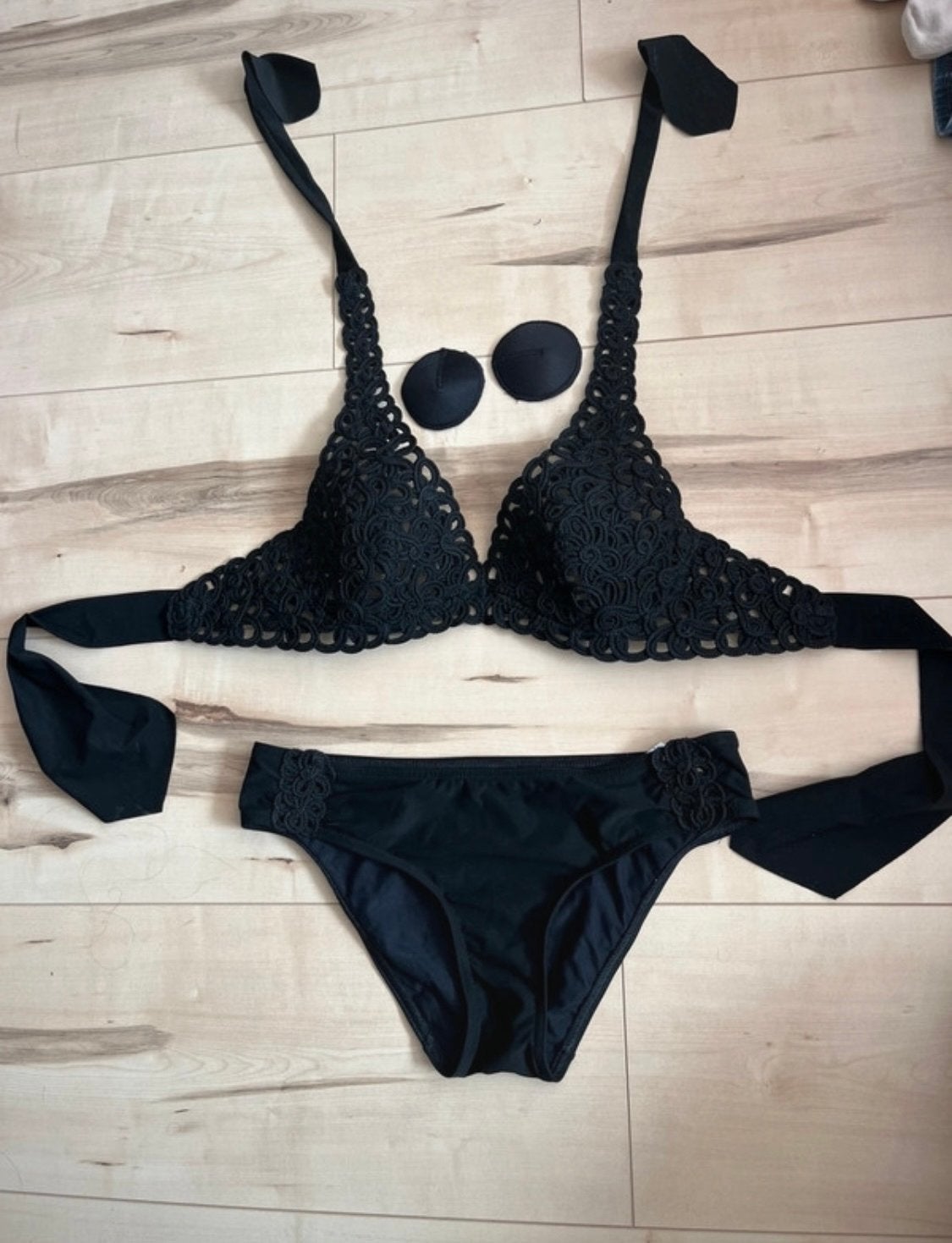 Nicole Olivier Bikini 36 Zwart - Nieuw (Top te klein), Ophalen of Verzenden, Nieuw, Zwart, Bikini