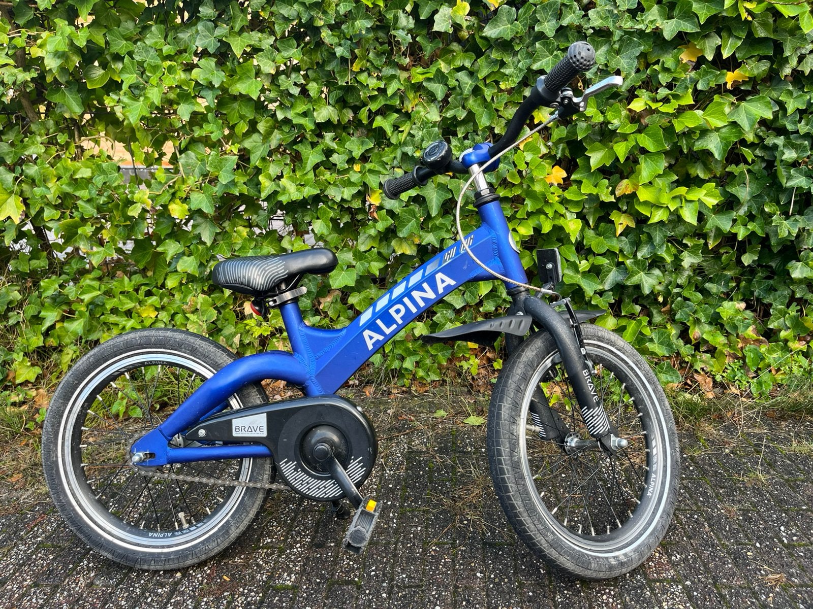 Alpina Brave 16 inch fiets, Ophalen, Terugtraprem, Zijwieltjes, 16 tot 20 inch