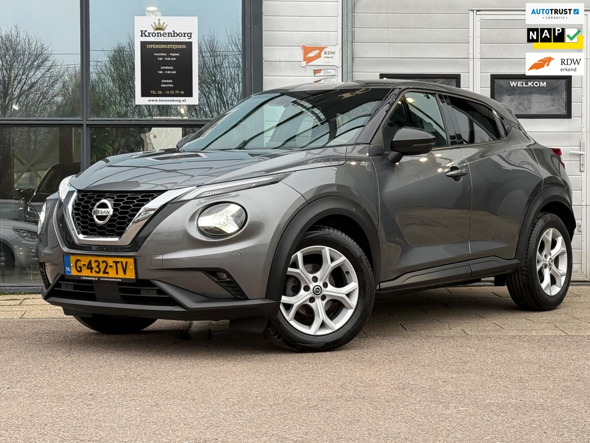 Nissan Juke 1.0 DIG-T N-Connecta, CAMERA, CARPLAY, KEYLESS, Auto's, Voorwielaandrijving, Dealer onderhouden, Stof, Origineel Nederlands
