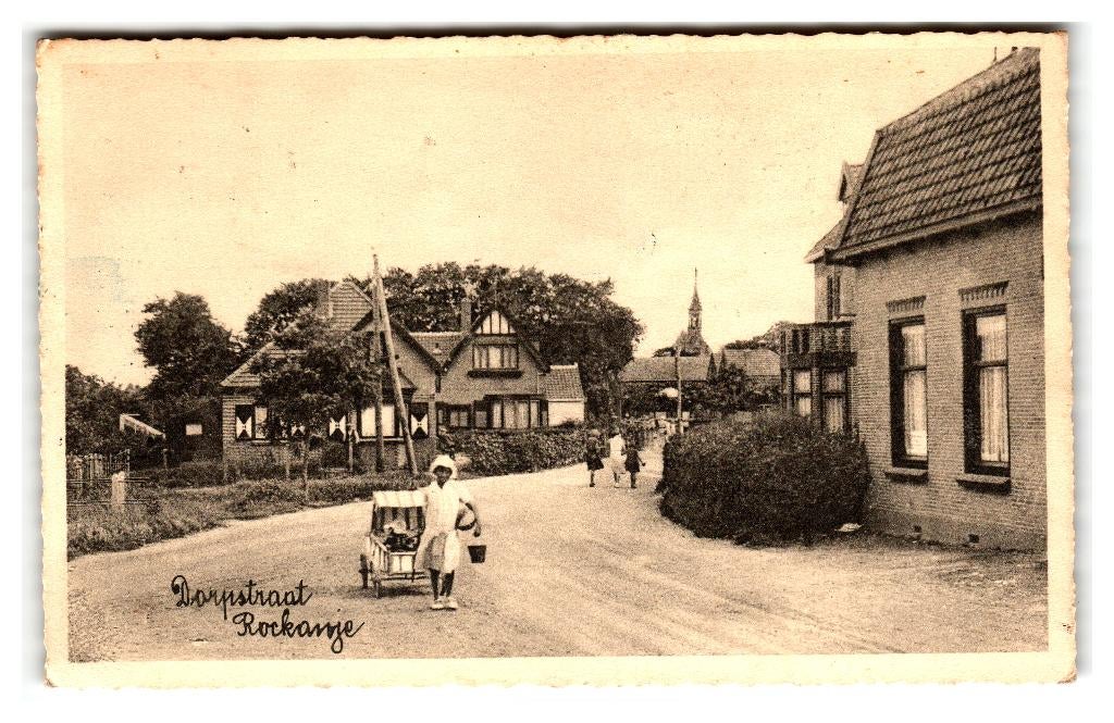 Rockanje, Dorpstraat, Verzenden, 1920 tot 1940, Gelopen, Zuid-Holland