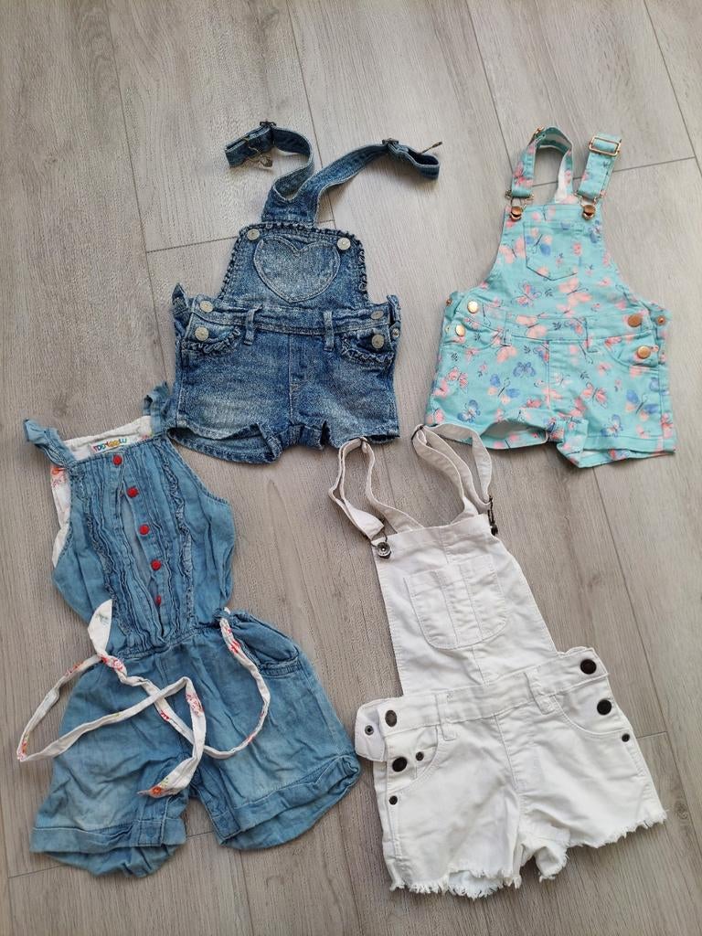 Tuinbroek maat 92 meisje salopette jumpsuit, Ophalen of Verzenden, Zo goed als nieuw, Meisje, Overige typen