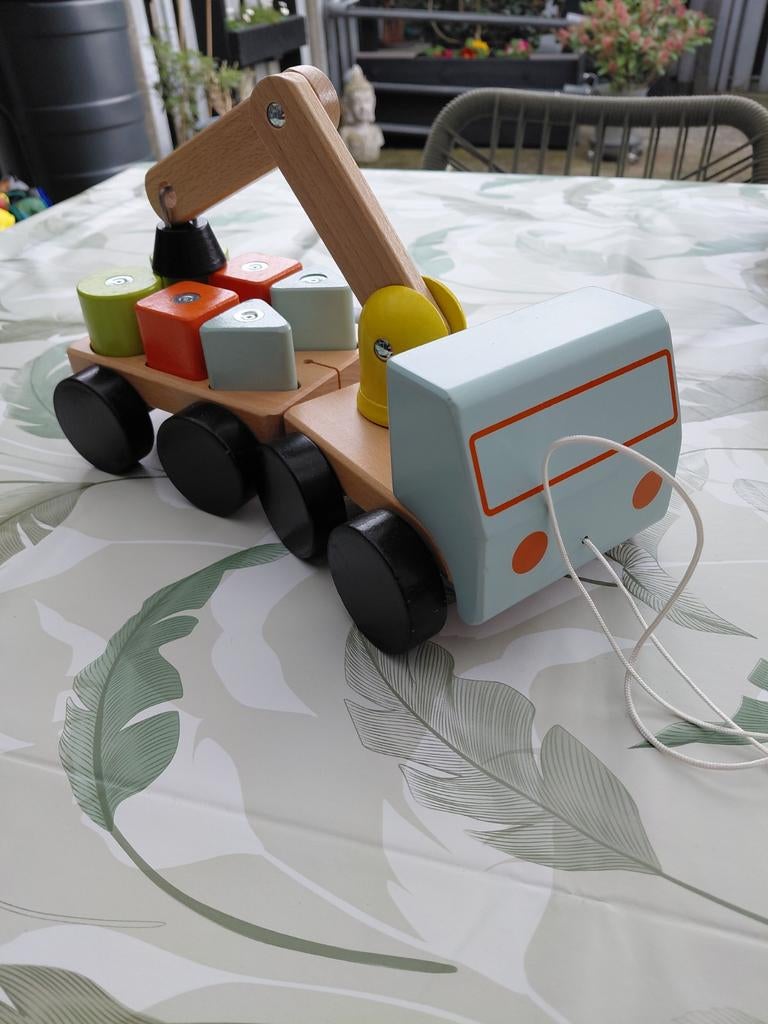 IKEA houten takelwagen, Ophalen of Verzenden, Zo goed als nieuw, Jongen of Meisje