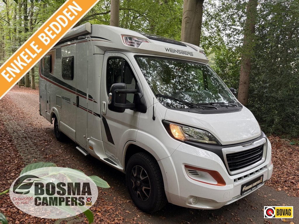 Weinsberg CaraCompact Pepper 600 Enkele Bedden 44000 km AC, Caravans en Kamperen, Weinsberg, Ringverwarming, 6 tot 7 meter, Bedrijf
