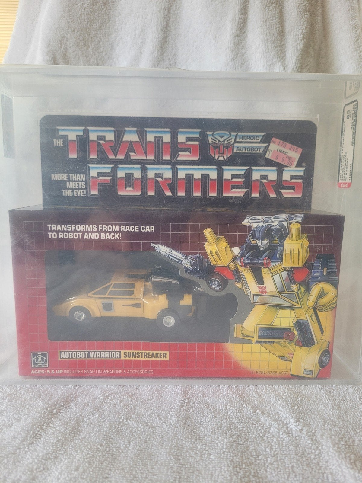 Transformers G1 Sunstreaker AFA 85 - Vintage Autobot, Verzamelen, Ophalen of Verzenden, Zo goed als nieuw