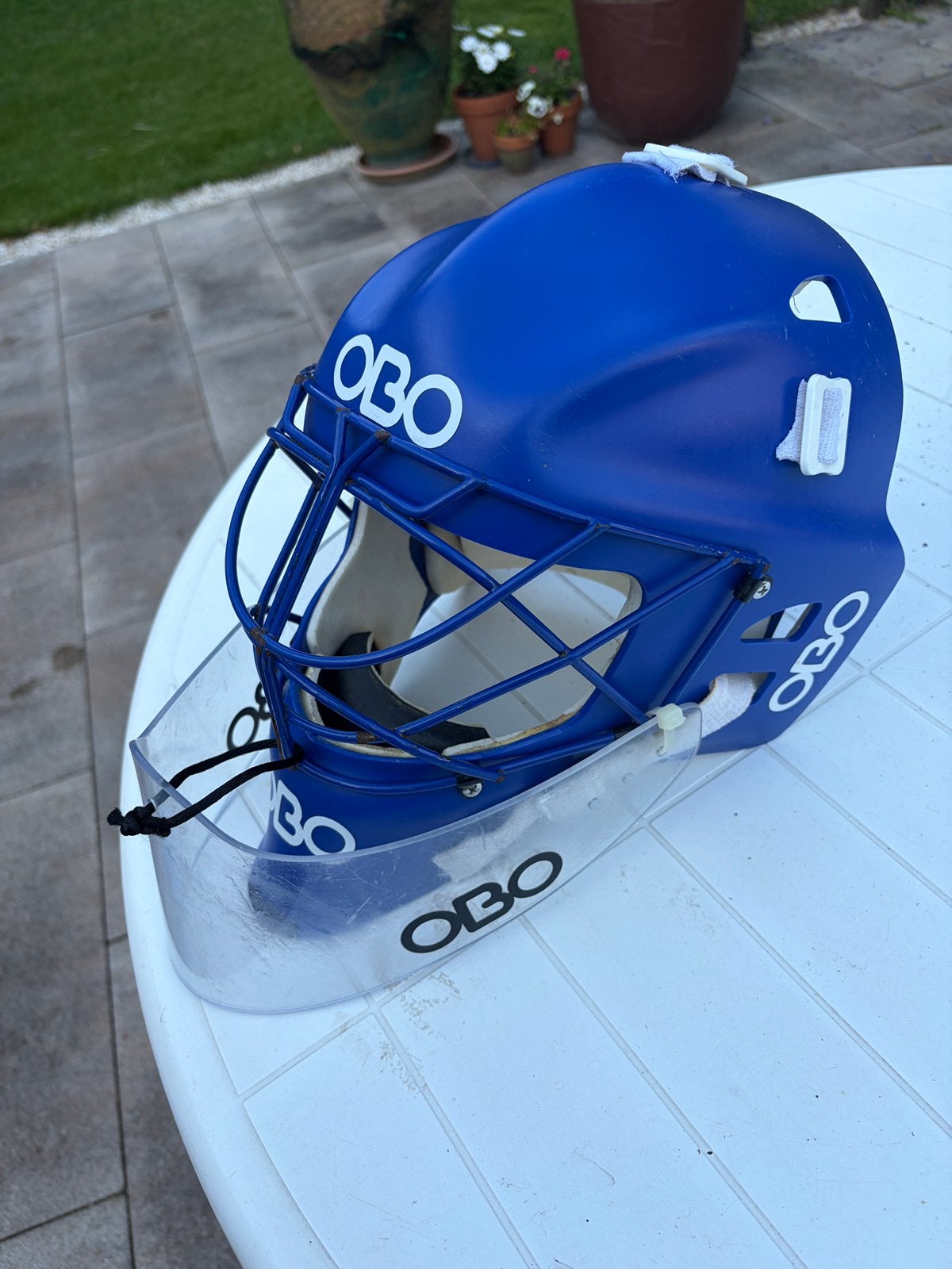 Nette OBO PE helm maat L blauw, Ophalen of Verzenden, Gebruikt, Overige typen
