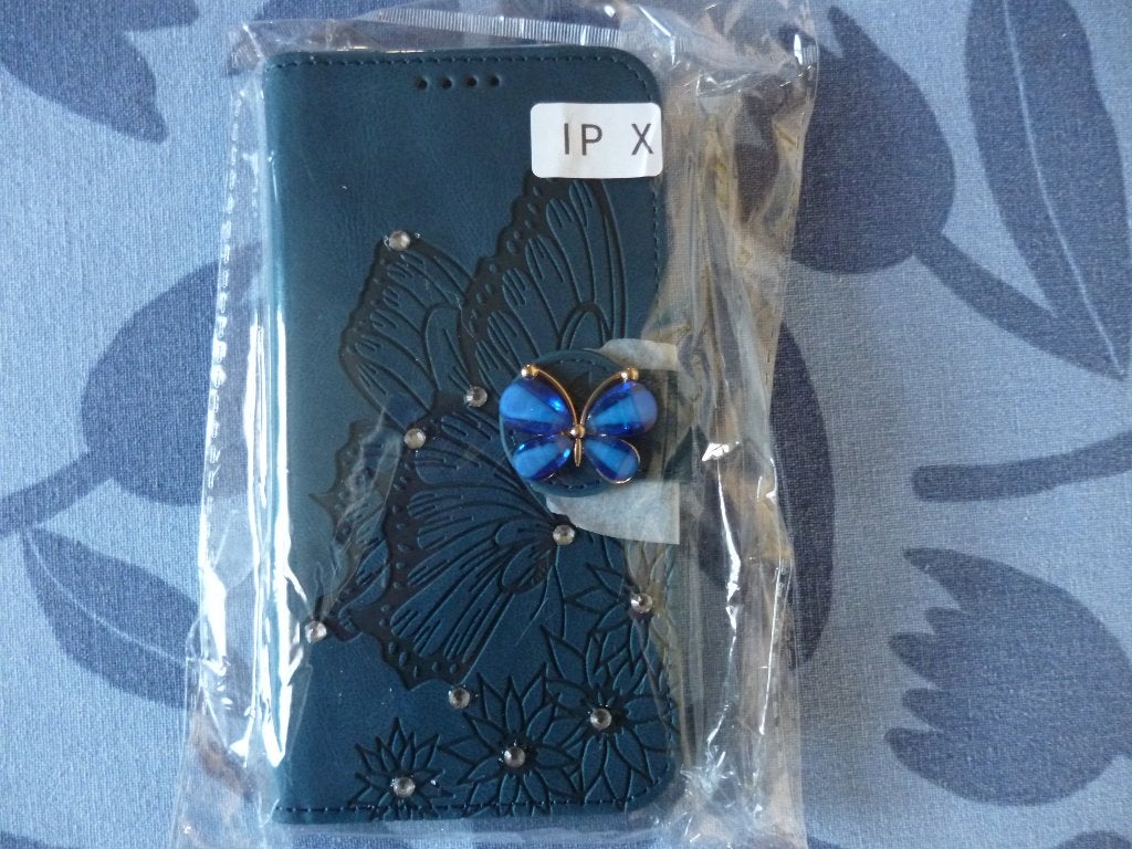 apple iphone x xs hoes vlinder NIEUW, Nieuw, Ophalen of Verzenden, IPhone X, Flipcase