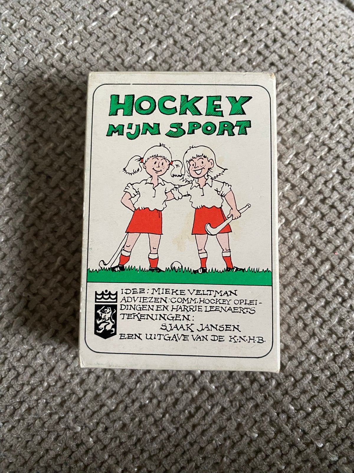 Hockey Mijn Sport kaartspel kwartet Vintage KNHB uitgave, Een of twee spelers, Ophalen of Verzenden, Zo goed als nieuw