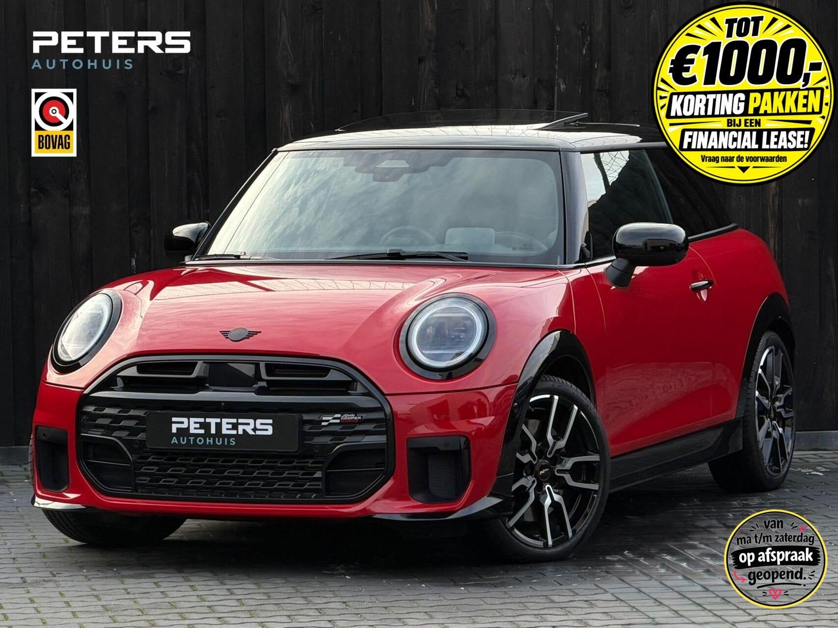 Mini Mini 2.0 Cooper S John Cooper Works XL| Met alle opties, Auto's, Zwart, 4 stoelen, Leder, Bedrijf
