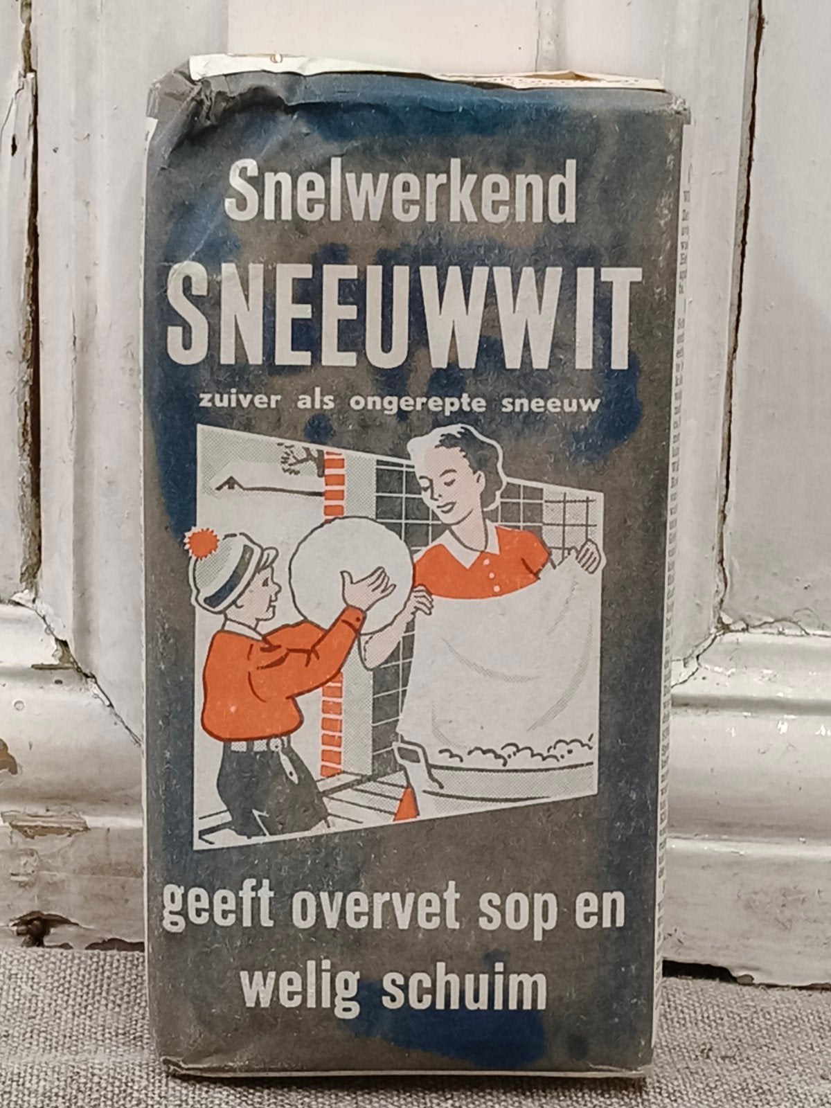 Oud vol pakje Sneeuwwit waspoeder, Verzamelen, Ophalen of Verzenden, Gebruikt