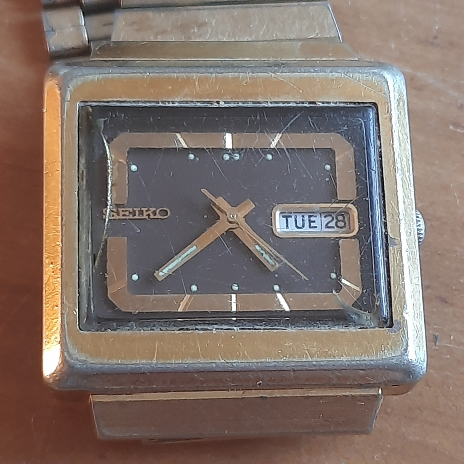 Vintage Seiko 5 Automatic 6309-5030 1978 TV MODEL Horloge, Verzenden, Staal, Seiko