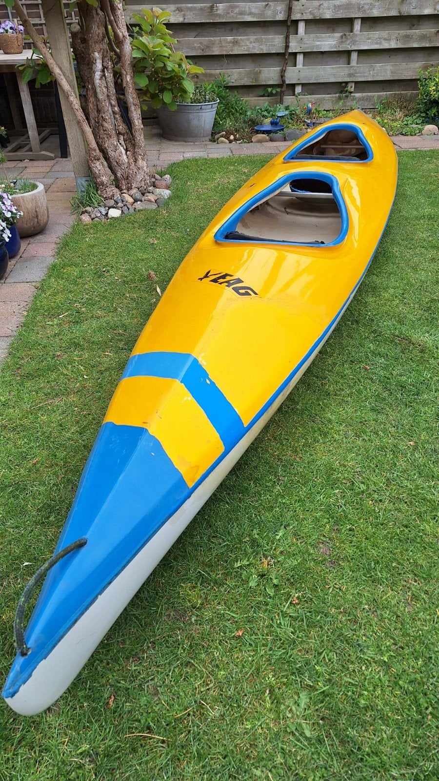Eagle Duo-Sport Kajak met peddels en toebehoren, Watersport en Boten, Kajaks, Ophalen, Gebruikt, 2-persoons