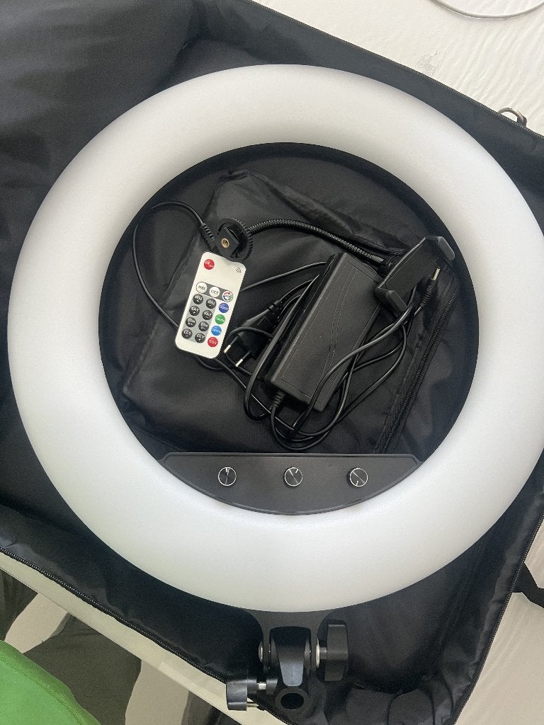 LF-480RGB Ring light LED verlichting foto video studio, Ophalen, Nieuw, Lamp of Flitsset