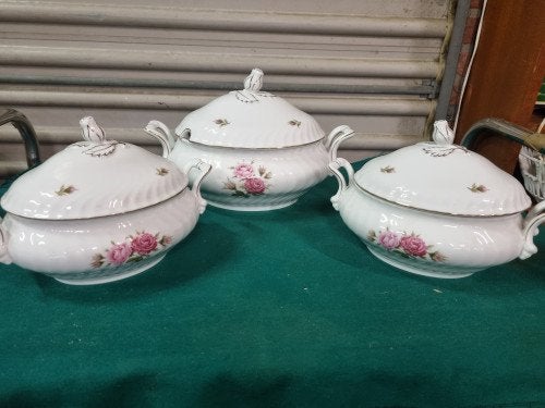 schalen terrine kaiser moosroze vintage, Ophalen of Verzenden, 'T Olde Gre-j, Info@toldegrej.nl, Endepoelstraat 20f Didam