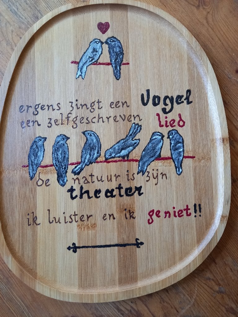 Decoratie bord, Ophalen of Verzenden, Zo goed als nieuw