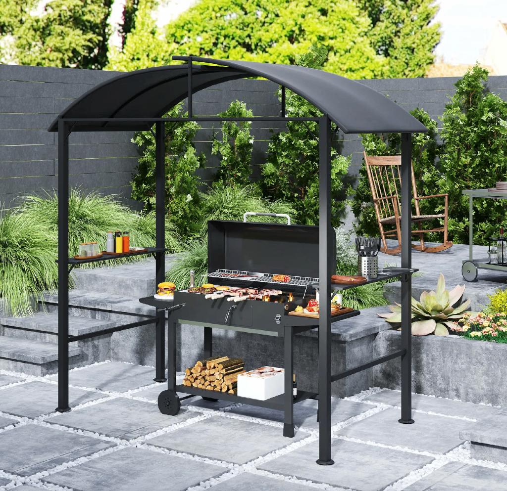 Grill paviljoen grijs (nieuw in doos)(nieuwprijs €250), Tuin en Terras, Overkappingen, Ophalen, Nieuw, Tuinpaviljoen