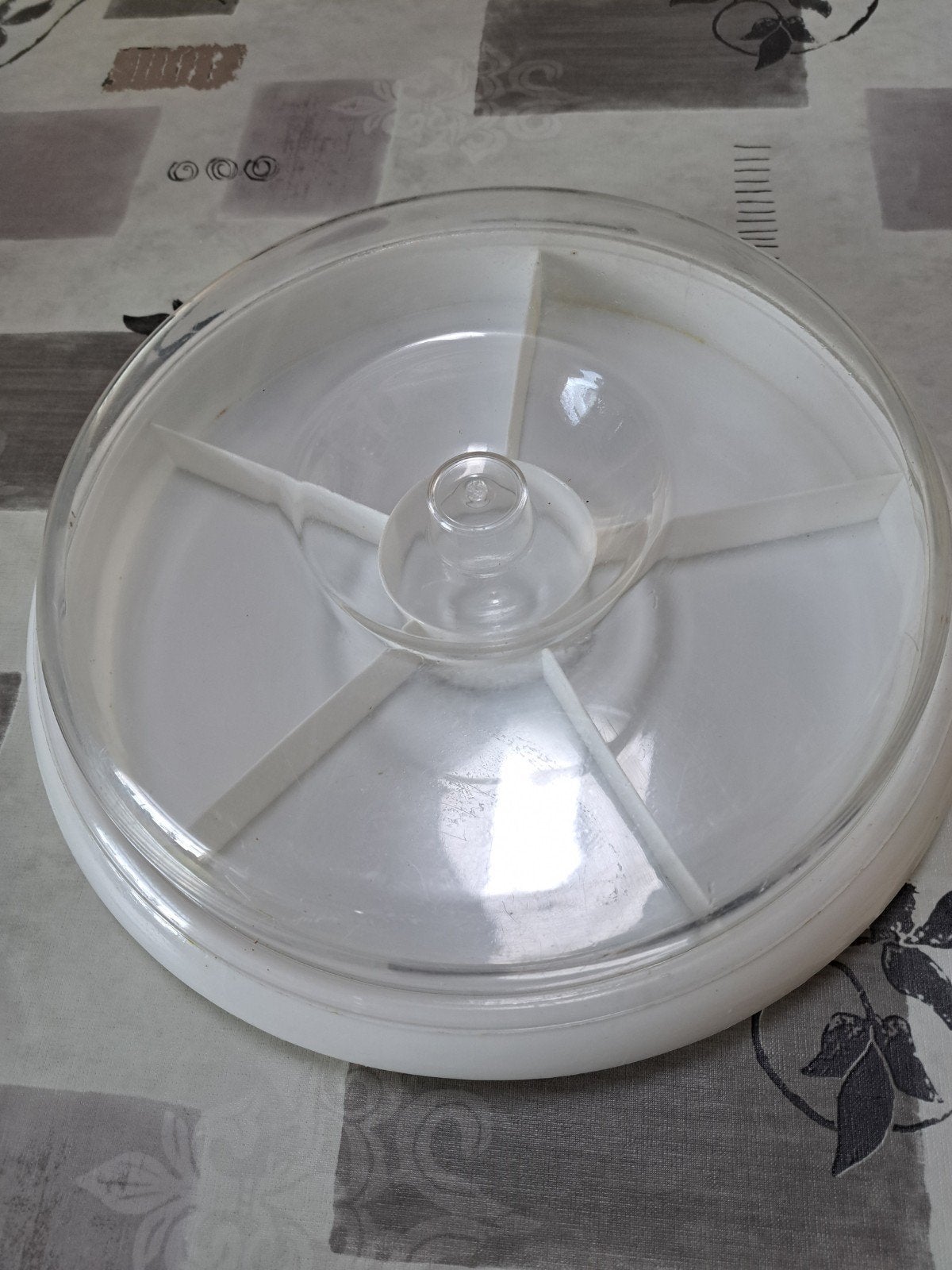Vintage hapjesschaal met deksel, Ophalen of Verzenden