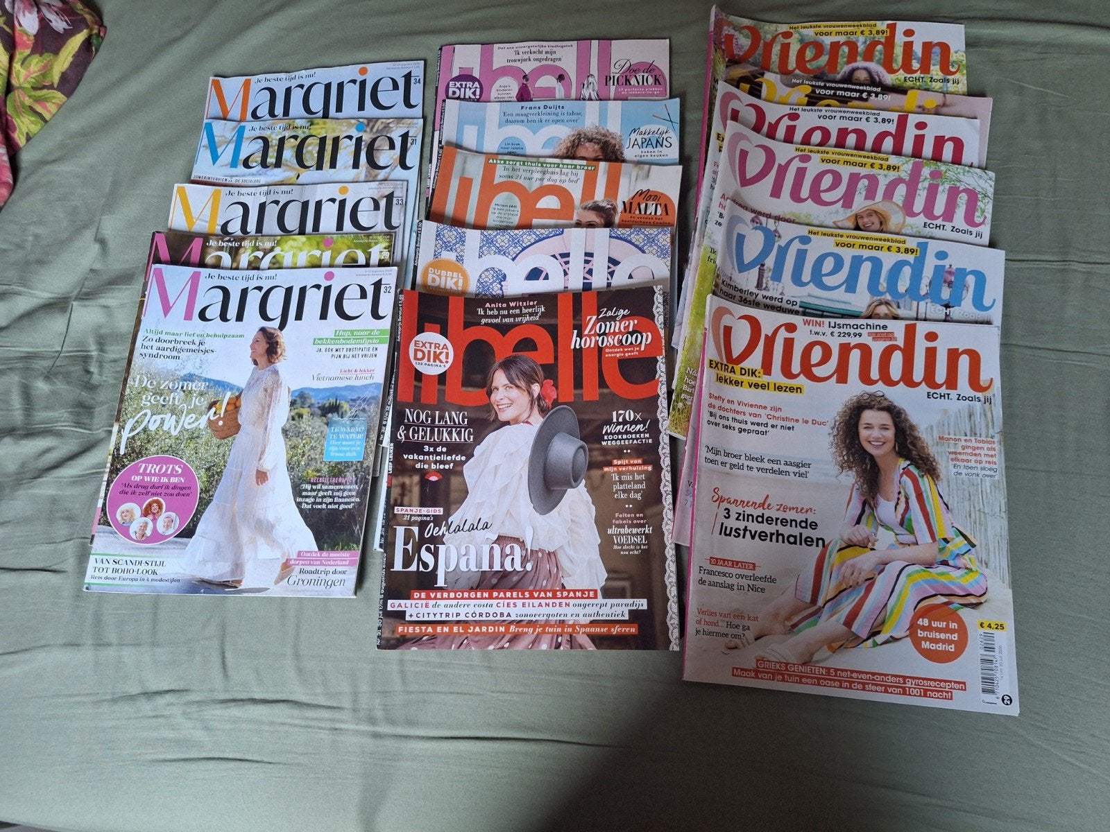 Grote collectie tijdschriften: Margriet, Vriendin, Libelle, Ophalen, Zo goed als nieuw, Damesbladen
