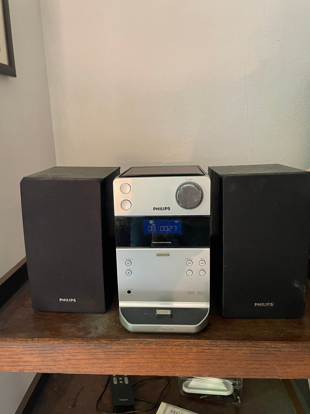 Philips Micro System DCM186 met iPod/iPhone Dock, Ophalen, Philips, Gebruikt, Microset