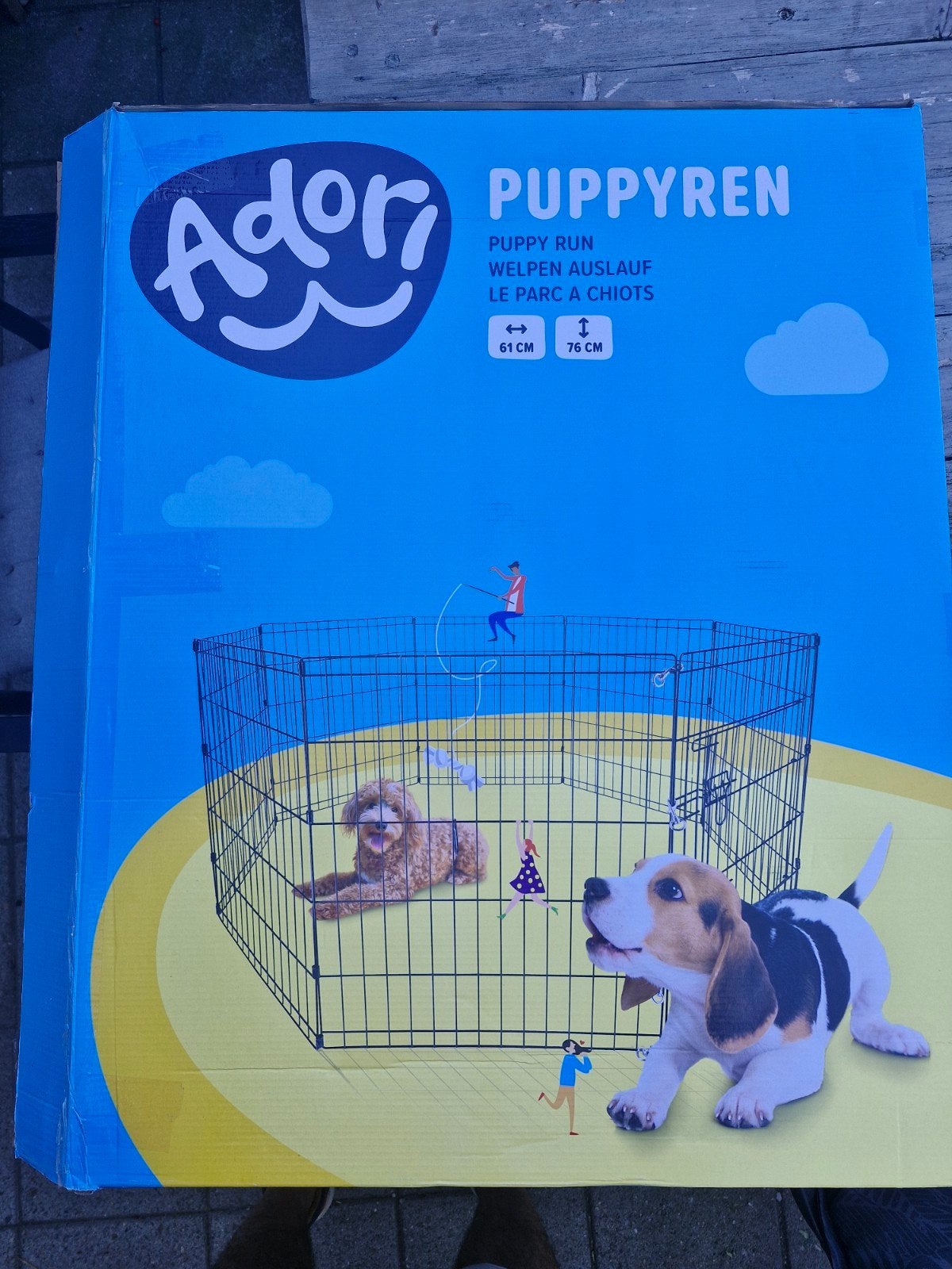 puppy ren adori zwart, Dieren en Toebehoren, Honden-accessoires, Adori, Ophalen, Nieuw, Hondenren