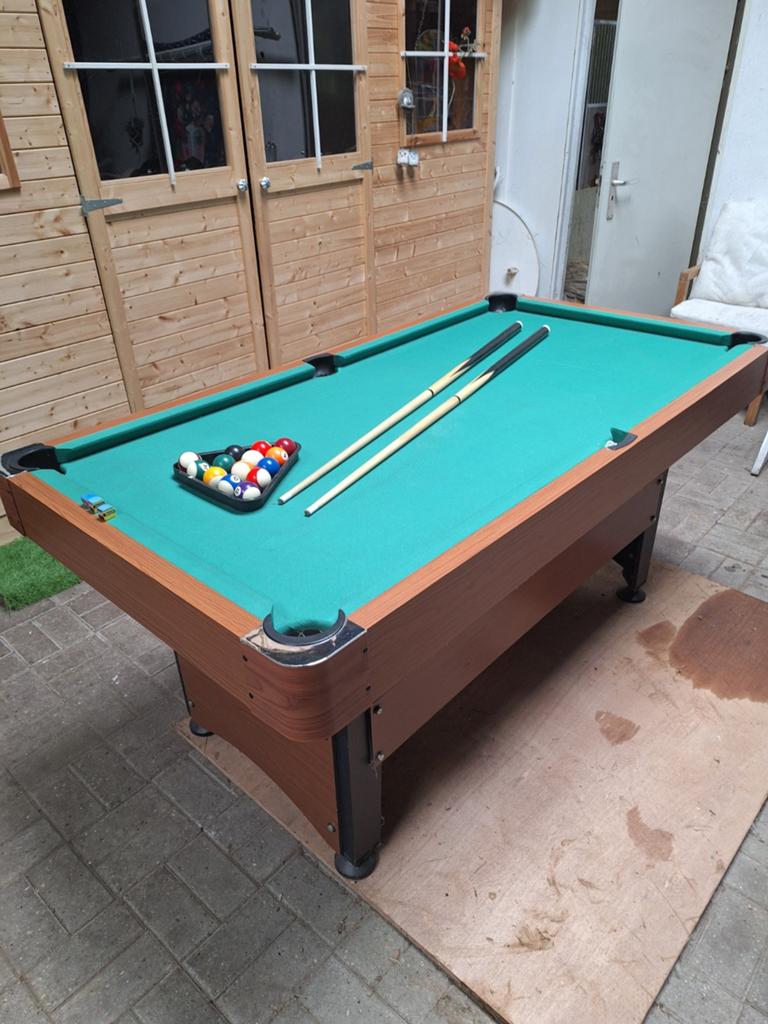 Pooltafel 175x95 hoog 82. In goede conditie., Ophalen of Verzenden, Zo goed als nieuw, Pooltafel