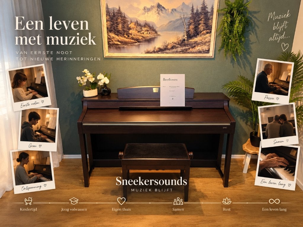 Yamaha Clavinova CLP-370 – zeer nette staat, Bruin, ., Digitaal, Ophalen of Verzenden