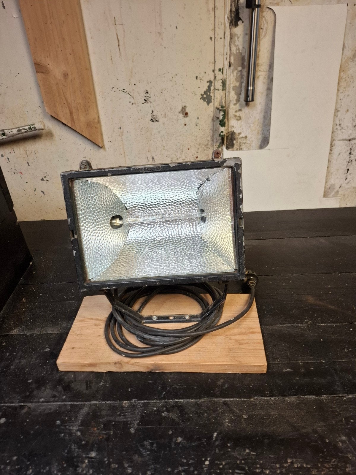 Eurolux Bouwlamp  1000W, Ophalen of Verzenden, Gebruikt, 500 watt of meer, Lamp met armatuur