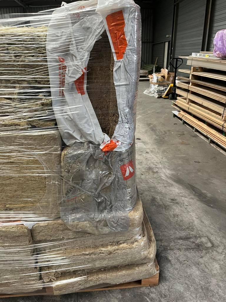 Steenwol rockwool isolatie, Doe-het-zelf en Verbouw, Isolatie en Afdichting, Ophalen, Steenwol, 4 tot 8 cm
