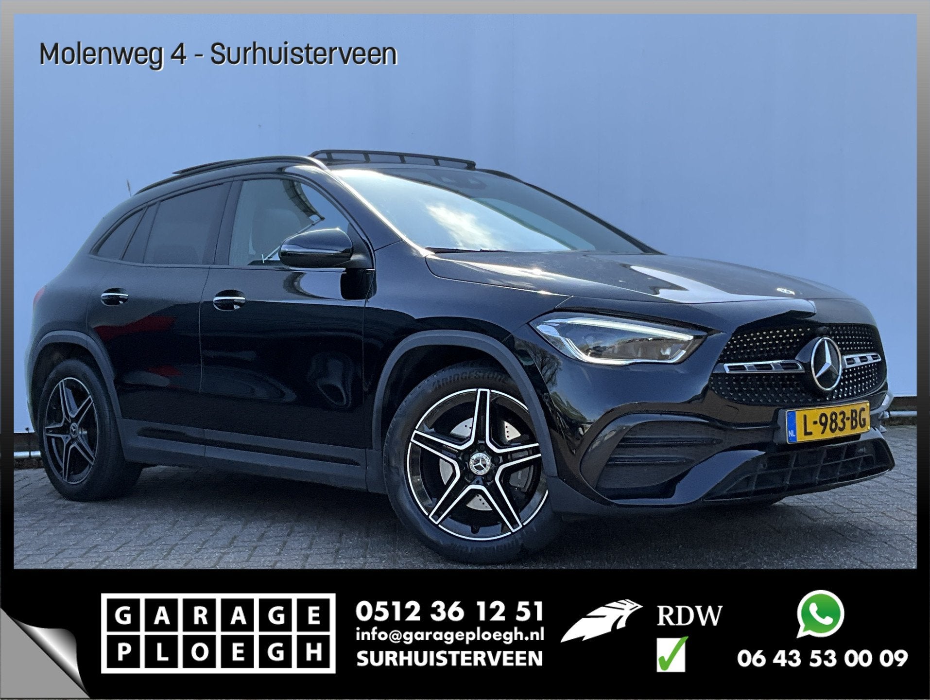 Mercedes-Benz GLA 200 164pk Solution AMG Memory Pano.dak Sfe, Euro 6, 4 cilinders, Zwart, Origineel Nederlands
