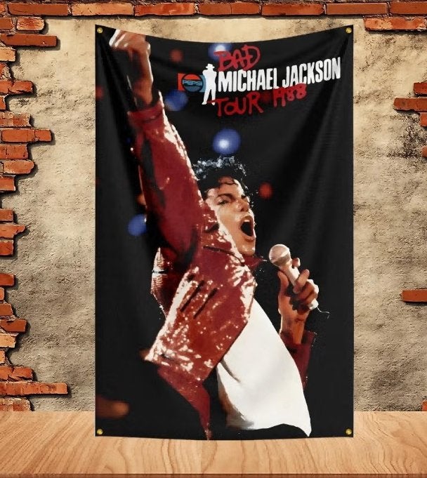 Grote vlaggen Michael Jackson (150x90cm), Ophalen of Verzenden, Nieuw