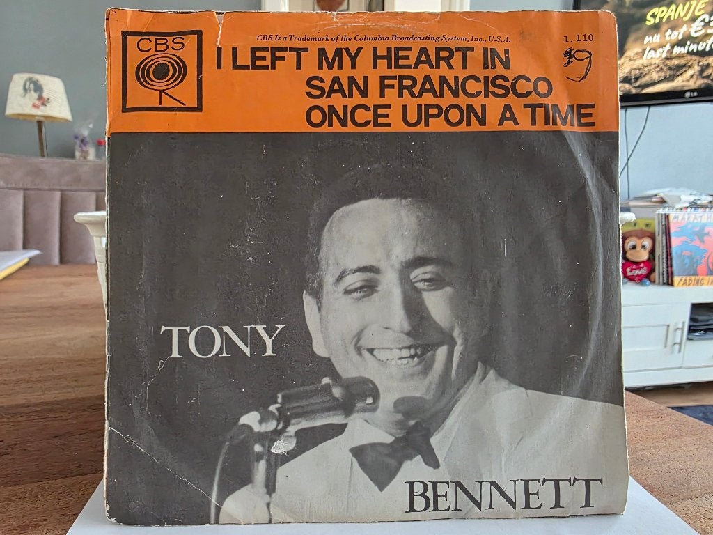 7" Single Tony Bennett - I Left My Heart In San Francisco, Gebruikt, 7 inch, Ophalen of Verzenden, Pop