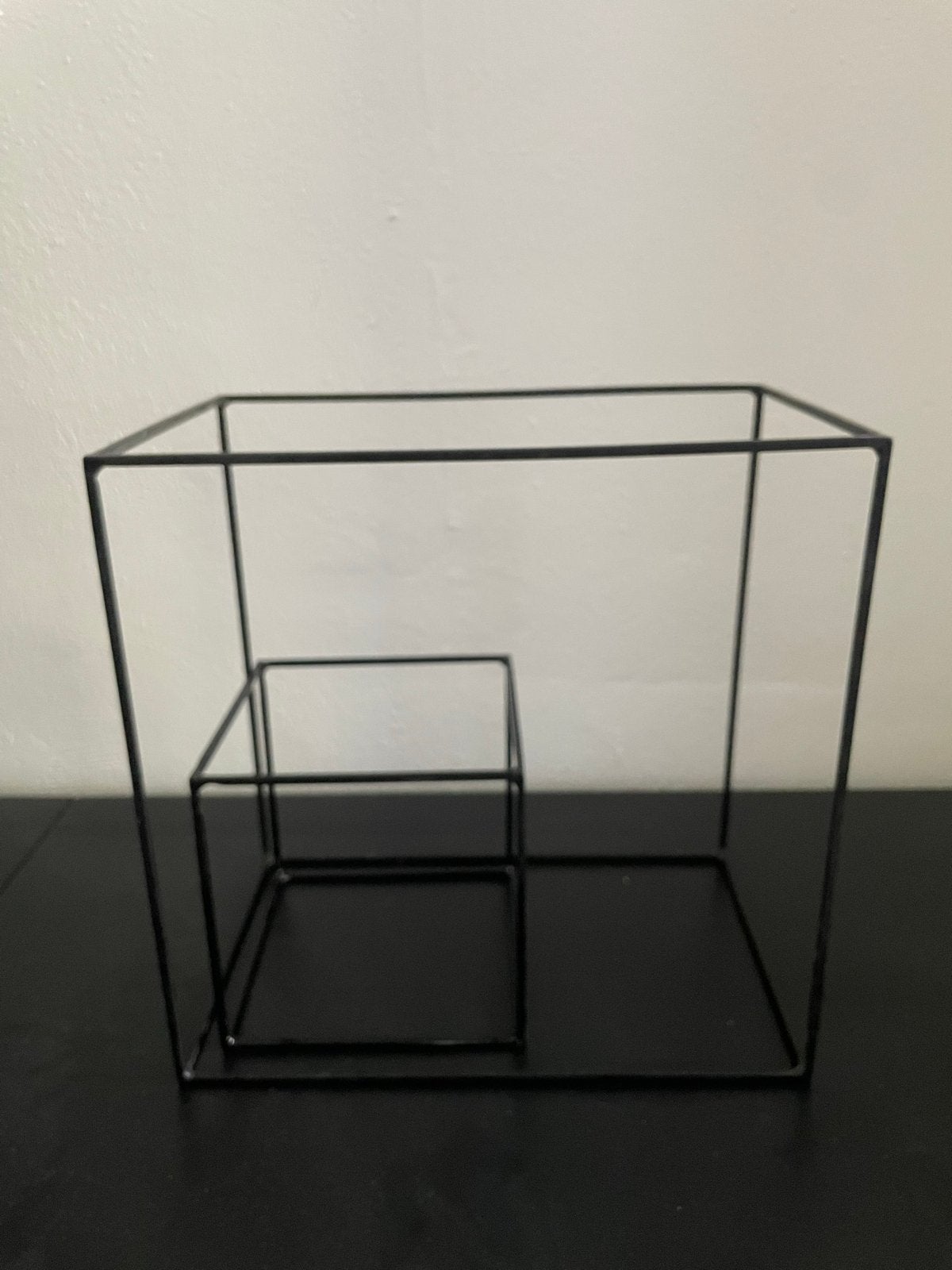 BOLIA decoratie kubus - leuk voor decoratief object, Ophalen, Zwart, Zo goed als nieuw, Metaal