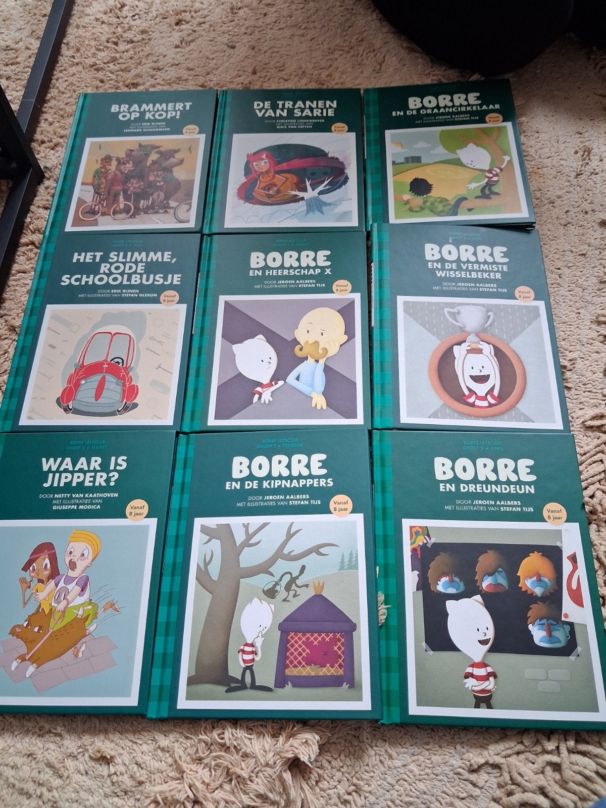 Borre boeken set - 9 kinderboeken, Ophalen, Gelezen, Jeroen Aalbers, Netty van Kaathoven, Fictie algemeen